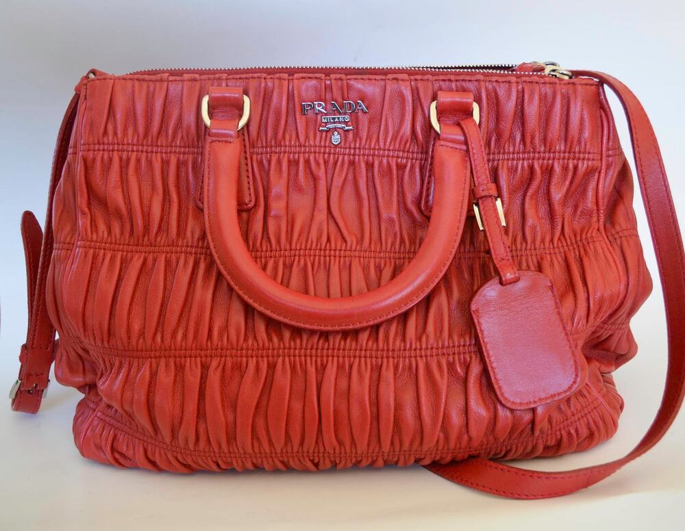 Prada Nappa Gaufre Satchel Tote Bag